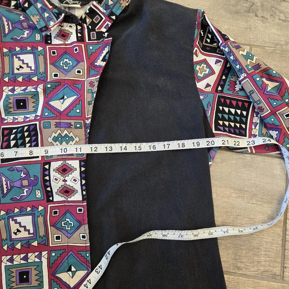 Vintage Roper Long Sleeve Aztec Vibe South Western Vibe - Picture 6 of 9
